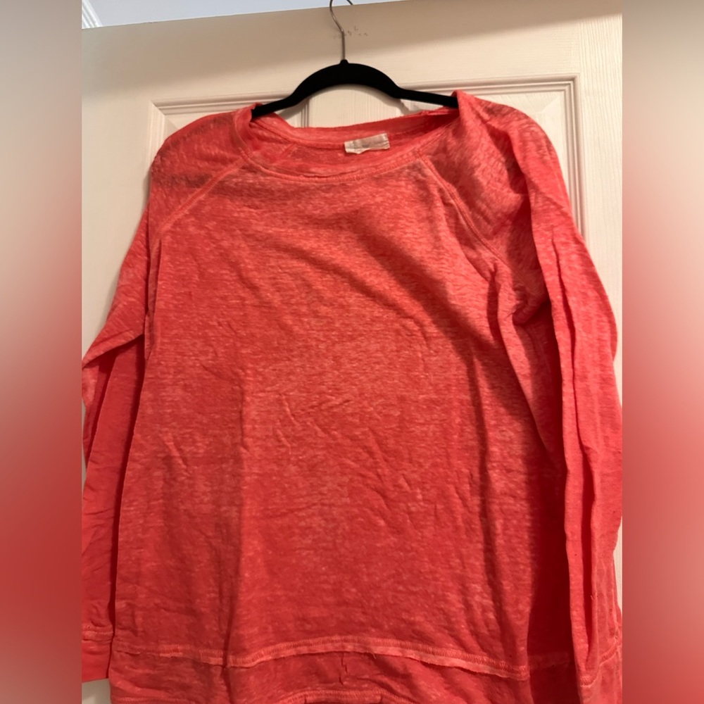 Light sweatshirt - size XS Pinkish- orange